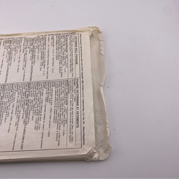 🪡 McCall’s Crafts Victorian Doll with Assortment of Clothes Sewing Pattern 4344 - Picture 5 of 6